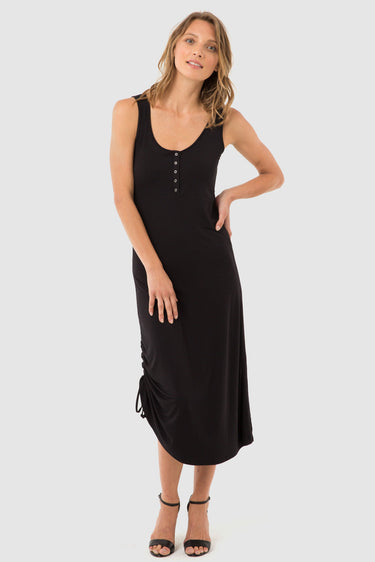 Organic Bamboo Henley Maternity Tank Dress Dress from Bamboo Body maternity store australia